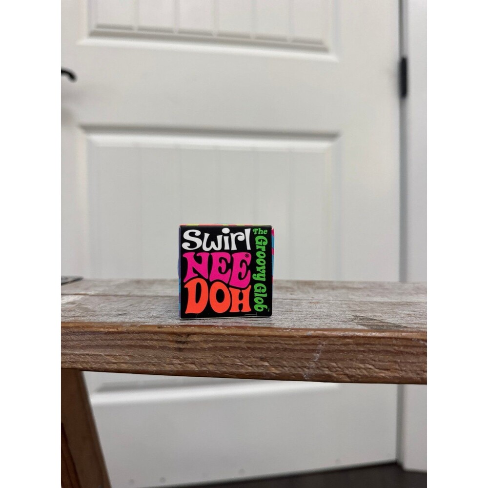 New Swirl Nee Doh Groovy Glob Tiny Fidget Toy Blue